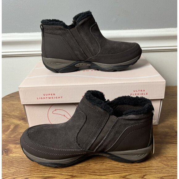 Easy Spirit Womens Epic Brown Suede Ankle Boots Shoes Size 6 M - Picture 2 of 9